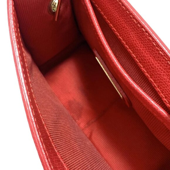 FURLA Metropolis Red Leather Shoulder Bag - Picture 6 of 9